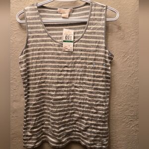 NWT Michael Michael Kors Sequin Striped Tank Top Size L